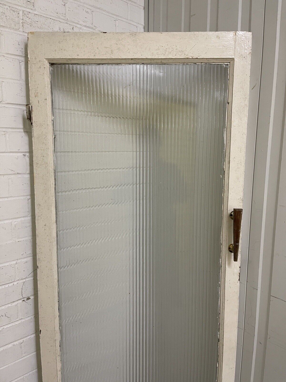 Reclaimed Reeded Glass Internal Or External Door 1908 or 1913 x 705 or 710mm