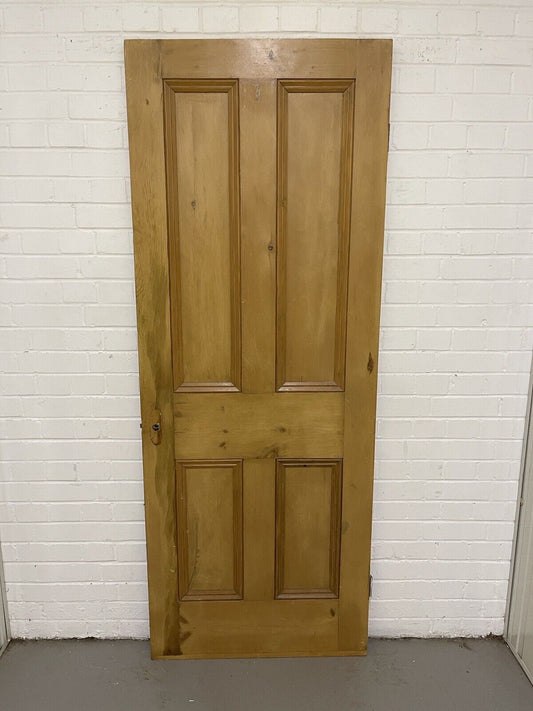 Original Vintage Reclaimed Victorian Pine Internal 4 panel Door 1975 x 760 x 38