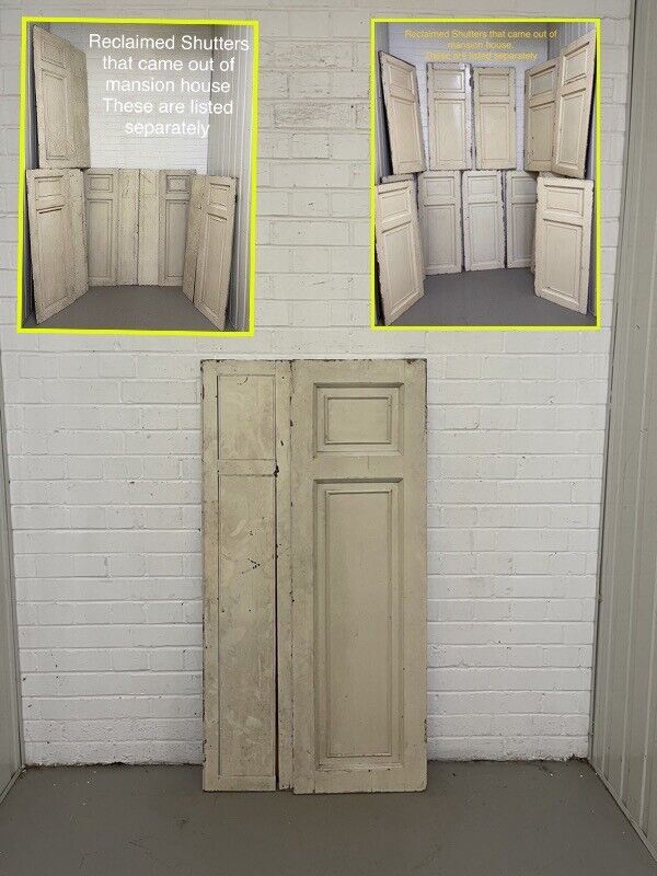 Reclaimed Antique Wooden Window Shutters 1293 x 660 or 640mm