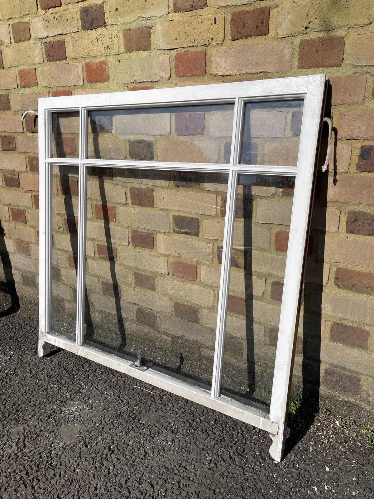 Reclaimed Old Edwardian 6 Panel Wooden Panel Sash Window 965 x 975mm