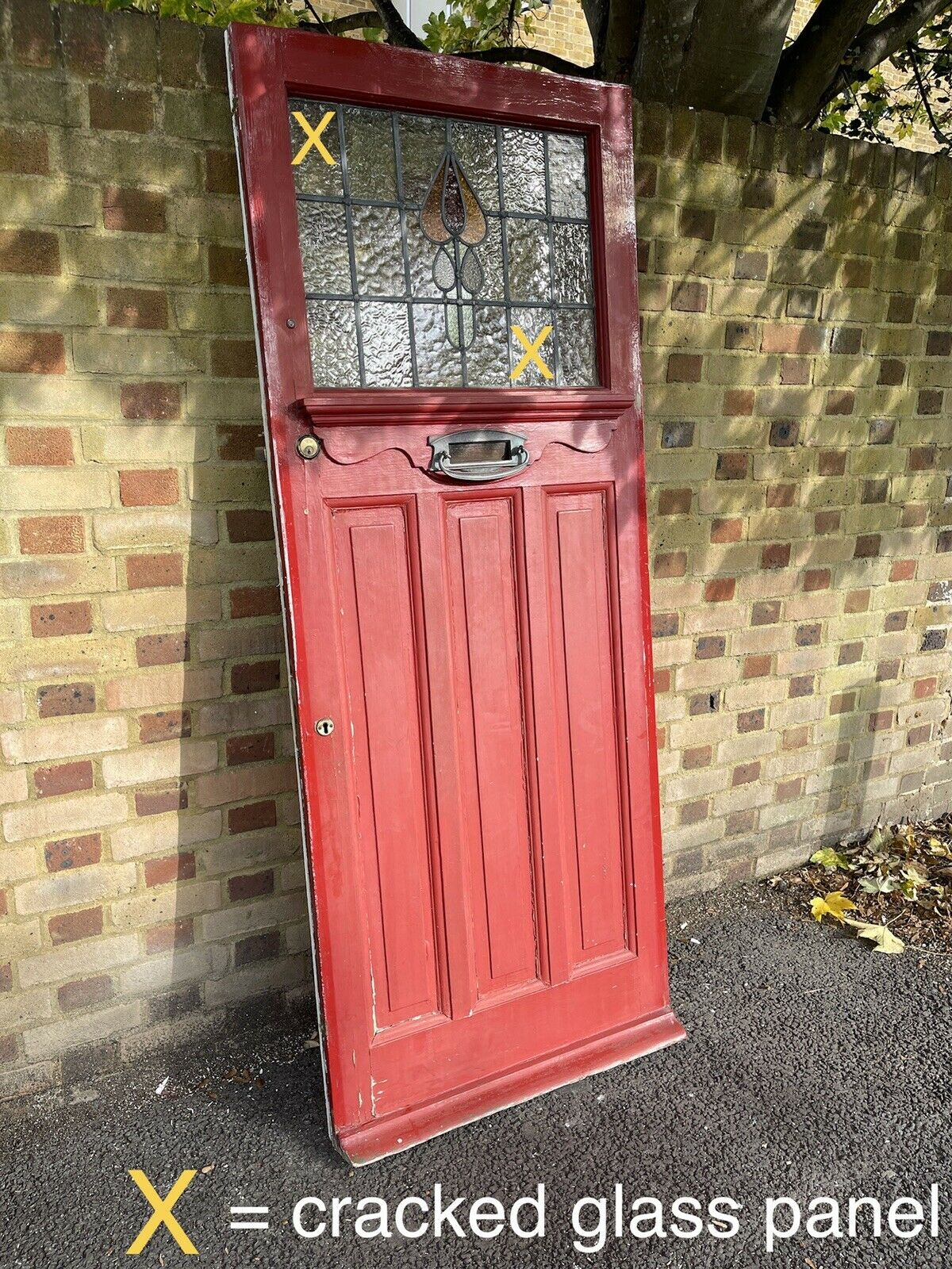 Reclaimed Victorian Edwardian Wooden Panel External Front Door 2030 x 810mm