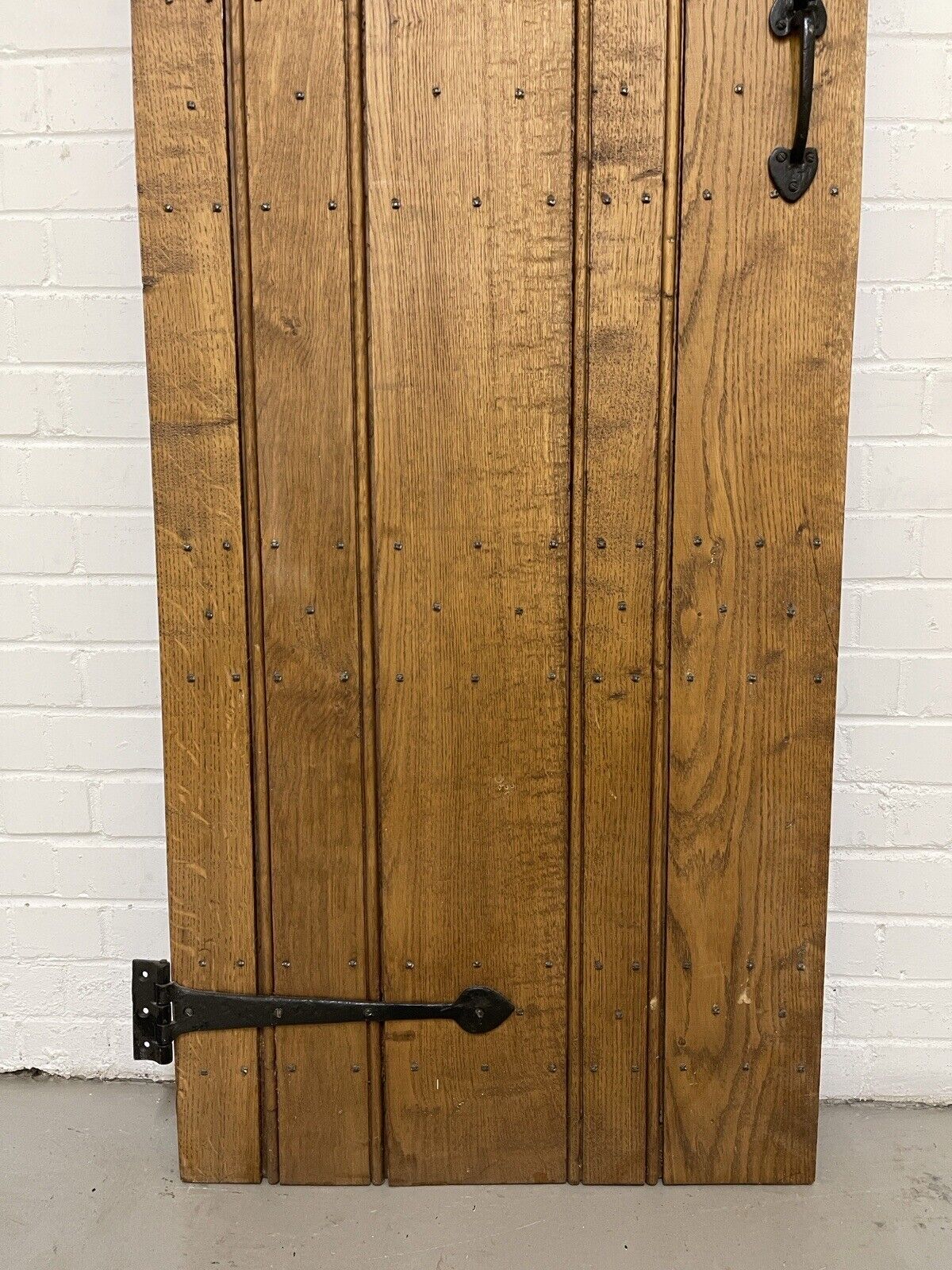 Reclaimed Oak Old Handmade Studded Ledge and Brace door 1795 x 675mm