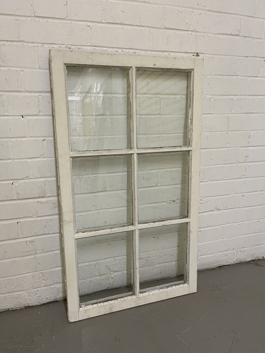 Modern Georgian 6 Panel Wooden Window 565 x 985mm