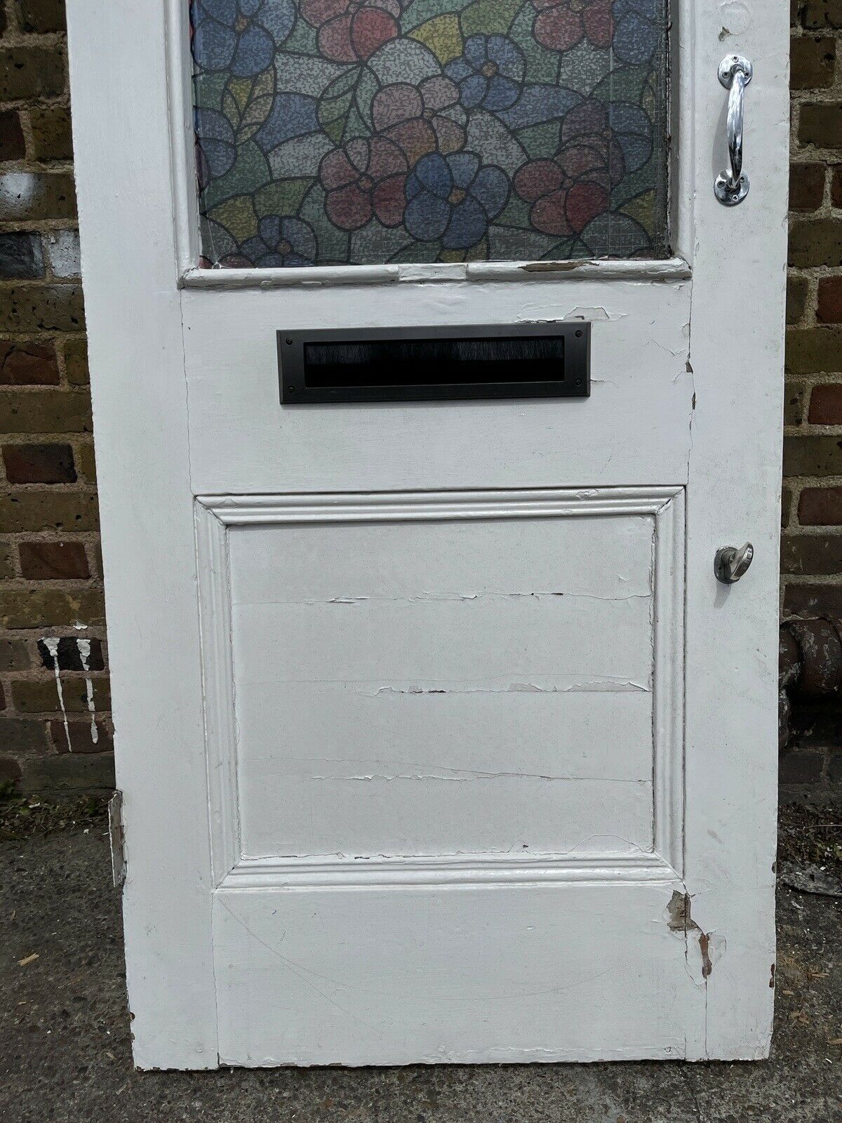 Reclaimed Old Edwardian Victorian Timber Wooden Front Door