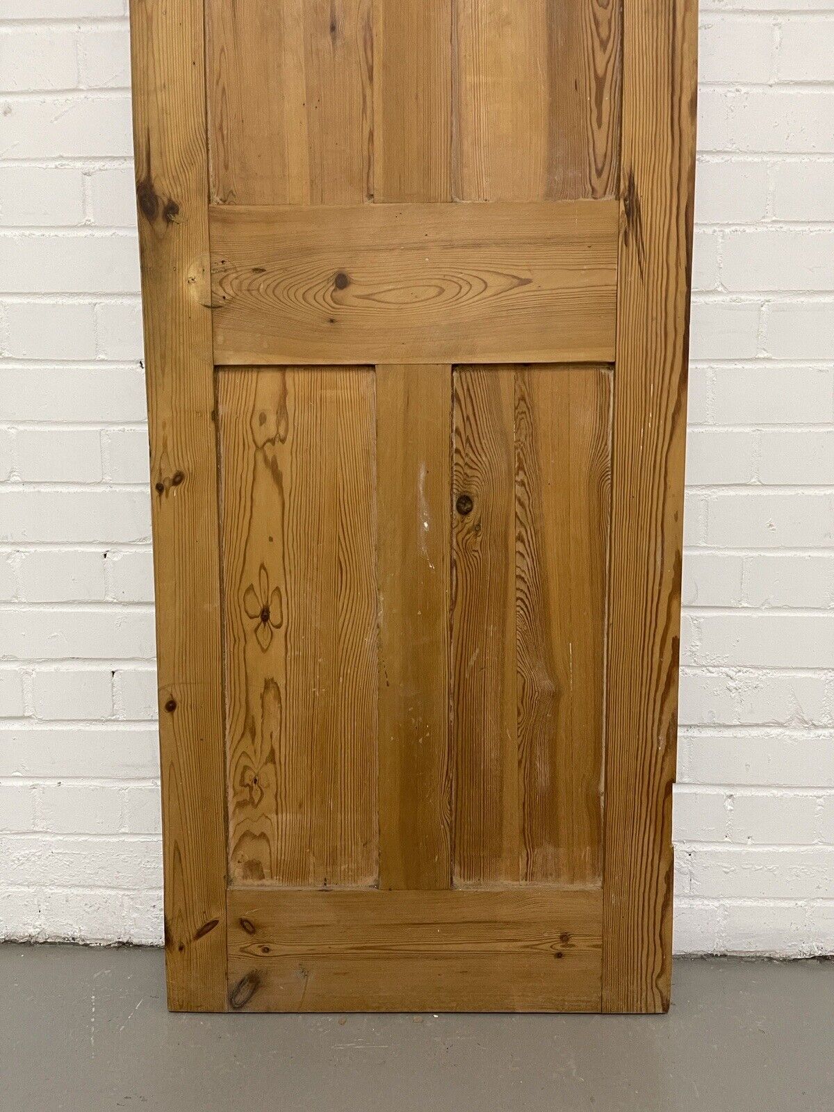 Original Vintage Reclaimed Victorian Pine Internal 4 panel Door 1903 x 706mm