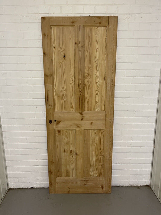 Original Vintage Reclaimed Victorian Pine Internal 4 panel Door 1970 x 755 x 38