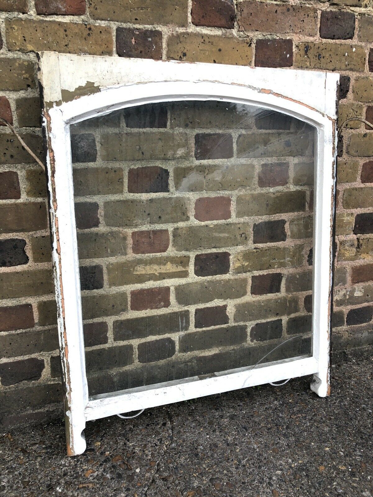 Reclaimed Old Victorian Edwardian Arch Panel Sash Window