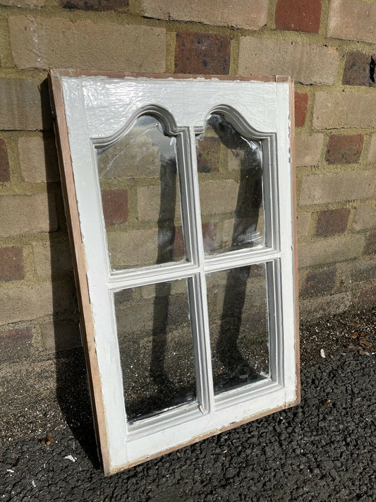 Reclaimed Old Edwardian Arch Sash Wooden Window 605 x 390mm