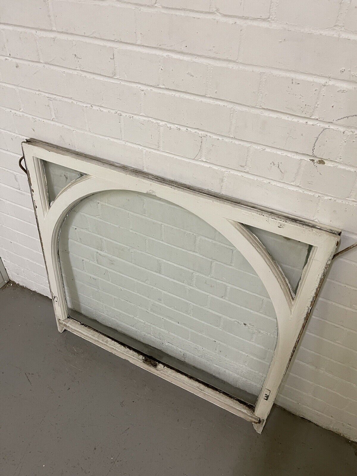 Reclaimed Old Edwardian Arch Wooden Sash Window 913 x 860mm