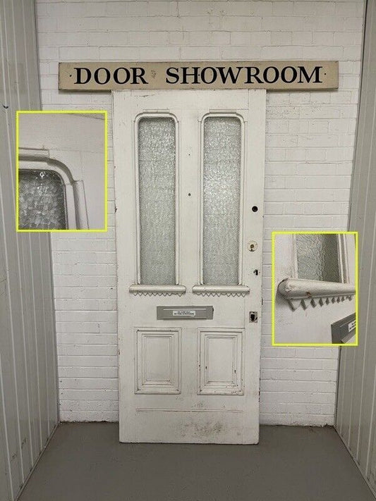 Reclaimed Old Arts and Crafts Victorian Wooden Front Door 2075 x 860 or 850mm