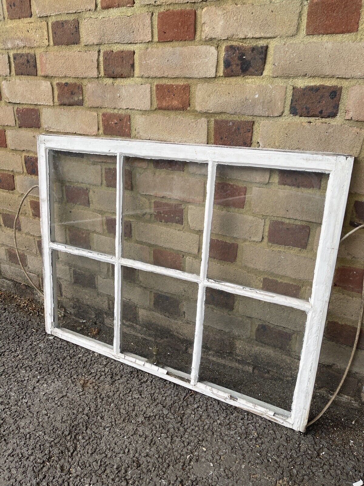 Reclaimed Old Georgian 6 Panel Wooden Window 680 x 910mm