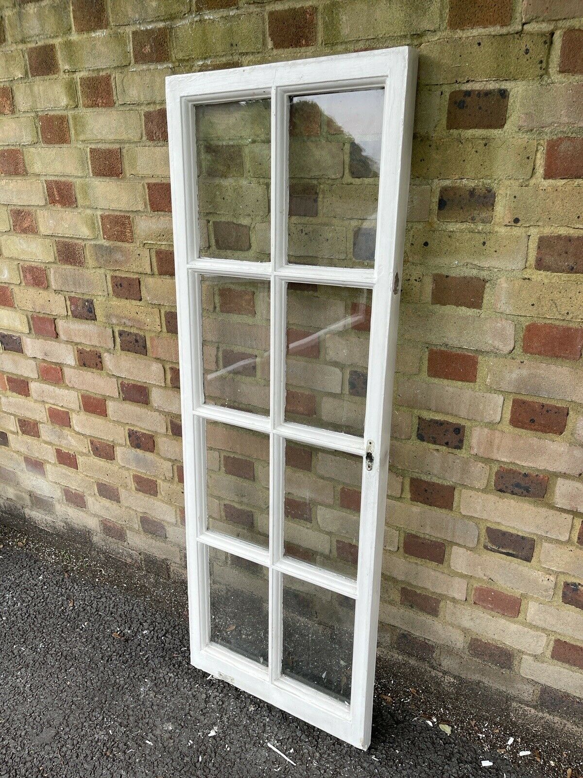 Reclaimed Old Georgian 8 Panel Wooden Window 1500 x 520mm