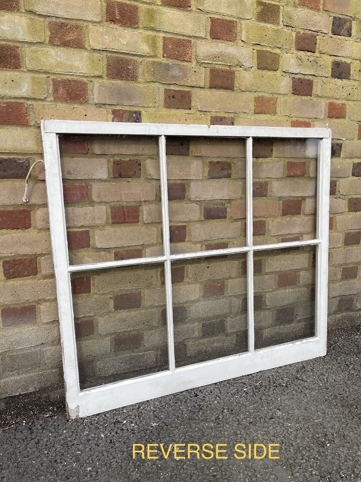 Reclaimed Old Georgian 6 Panel Wooden Window 1080 x 945mm