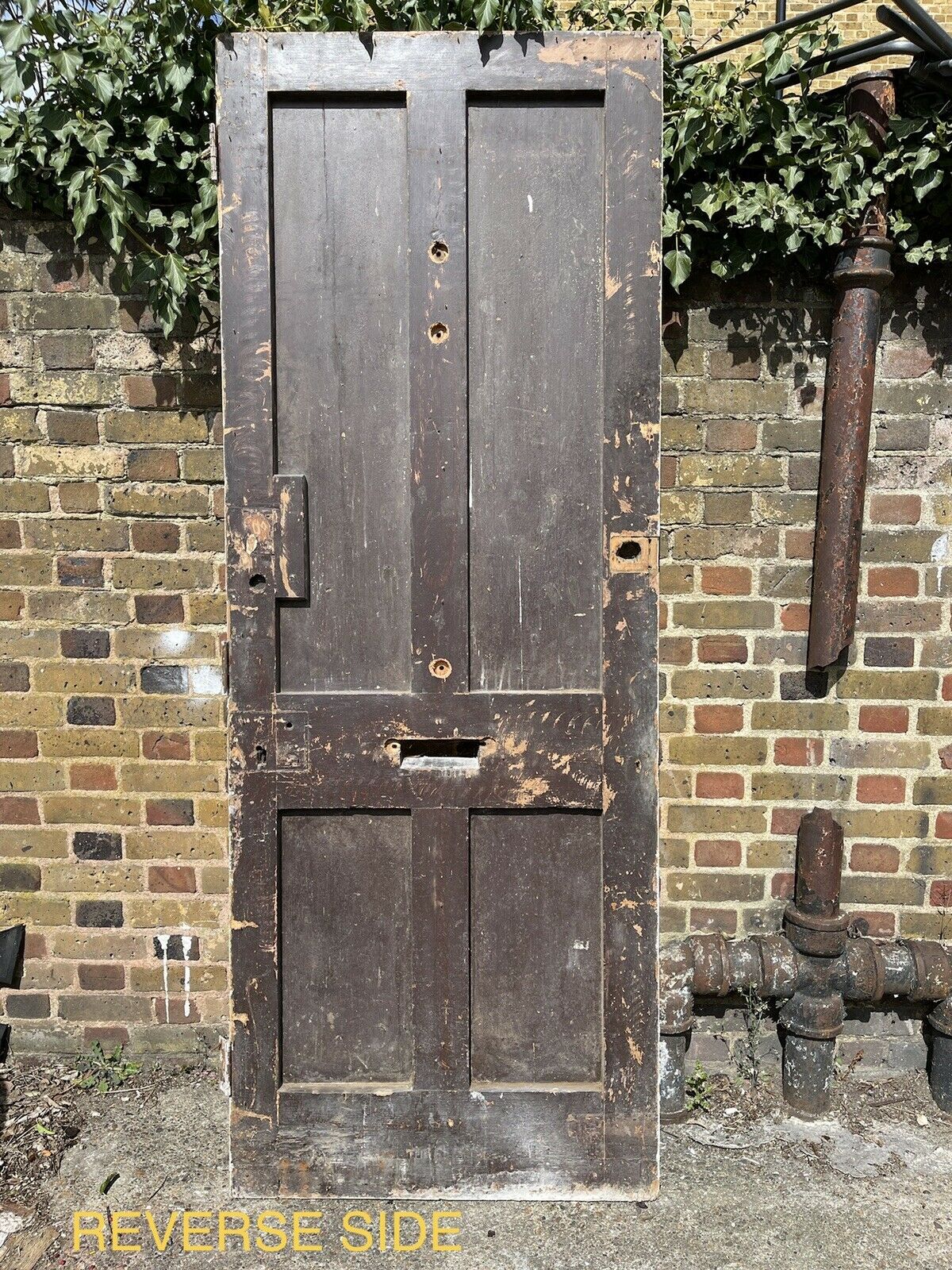 Reclaimed Victorian Edwardian Wooden Panel External Front Door