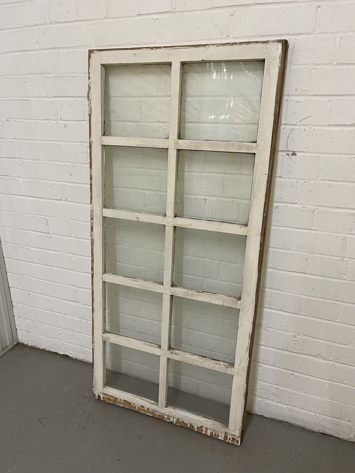 Modern Georgian 10 Panel Wooden Window 605 x 1290mm