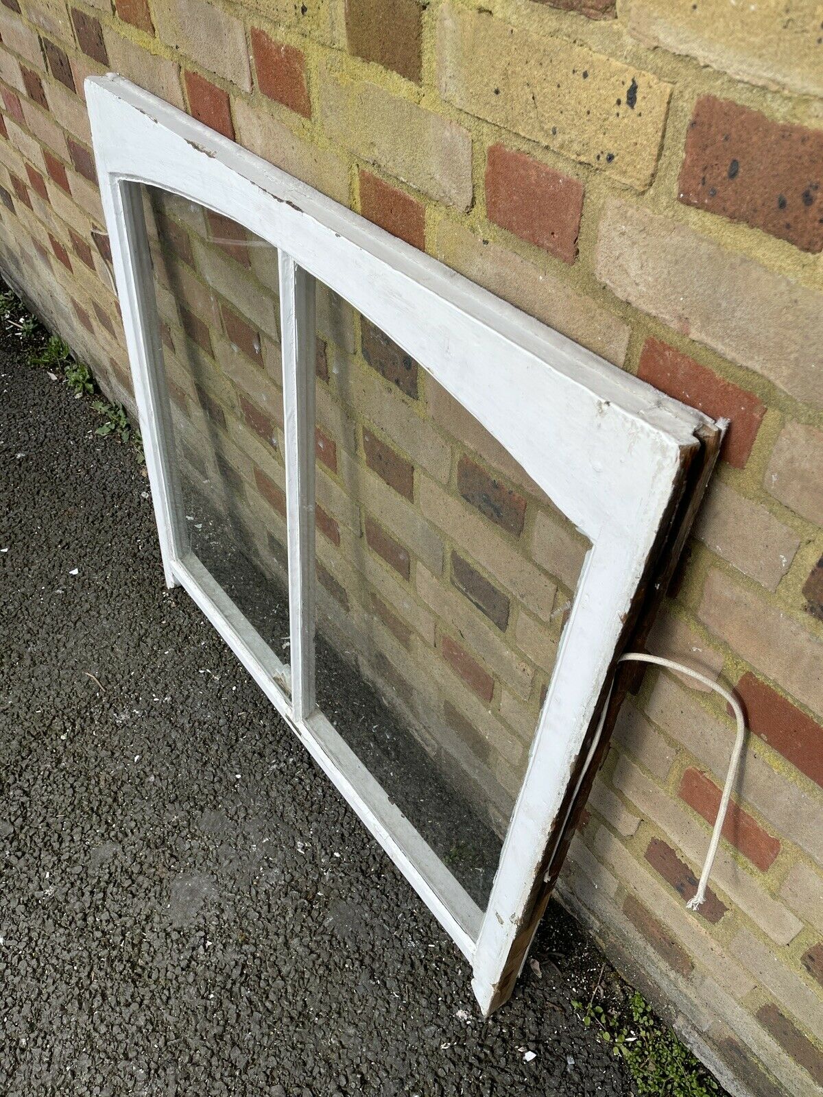 Reclaimed Old Victorian Edwardian Arch Panel Wooden Sash Window