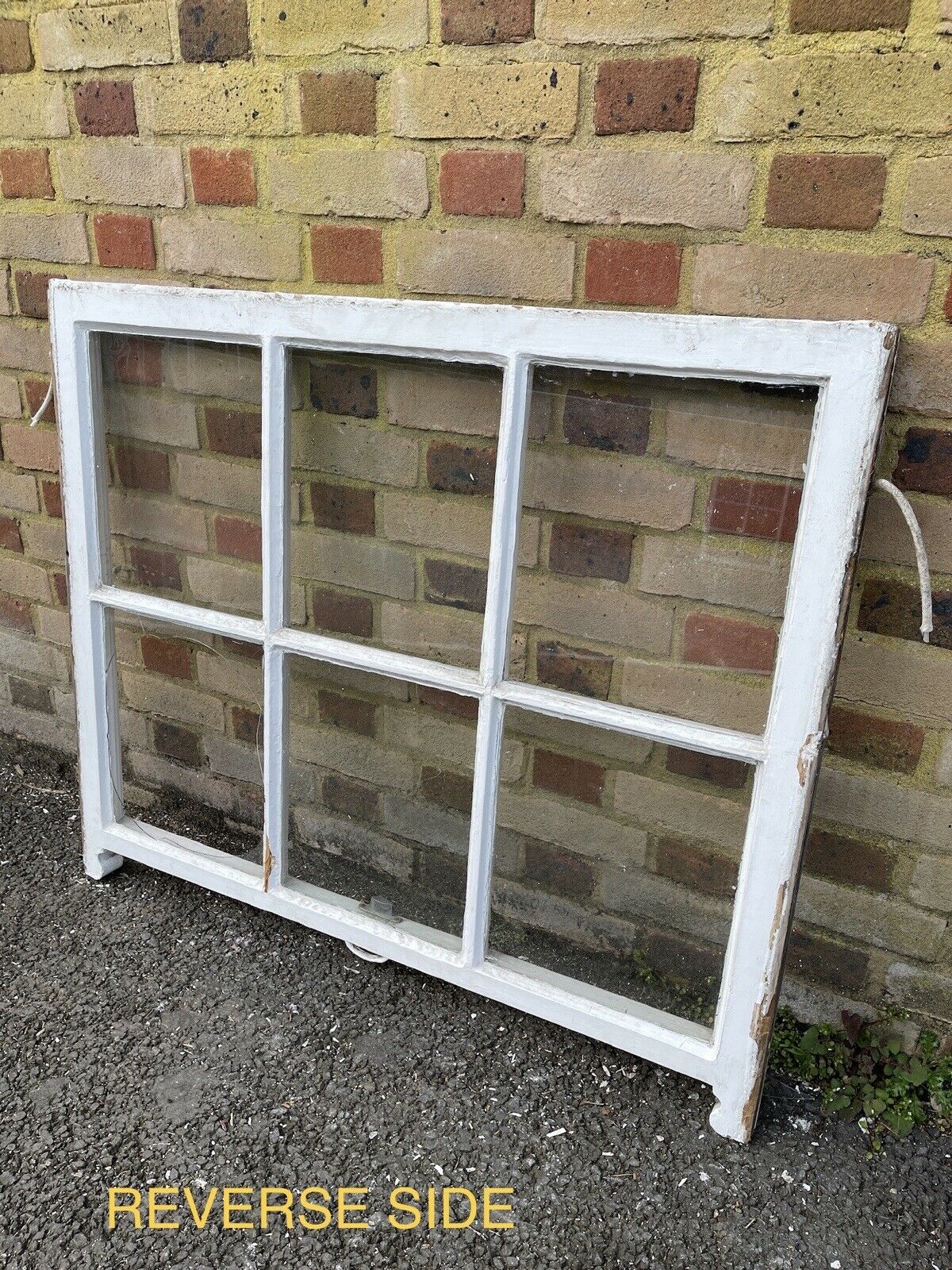 Reclaimed Old Georgian 6 Panel Wooden Sash Window