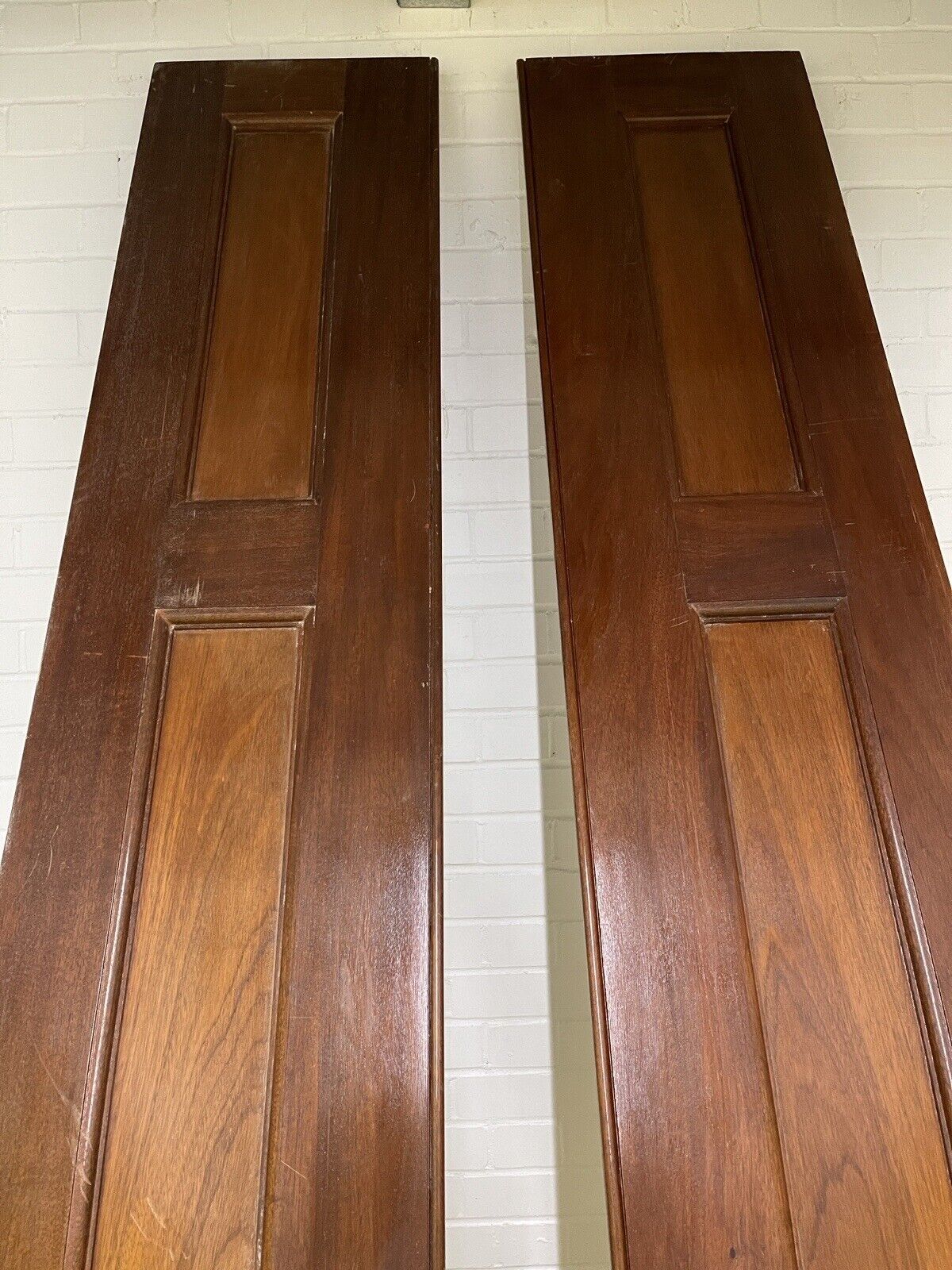 Reclaimed Large French Mahogany Wooden Side Panels Provenance Knightsbridge