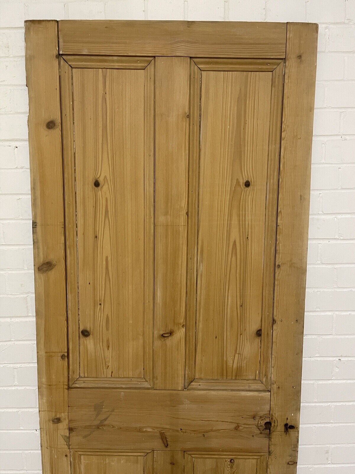 Original Vintage Reclaimed Victorian Pine Internal 4 panel Door 1985 2000 x 805