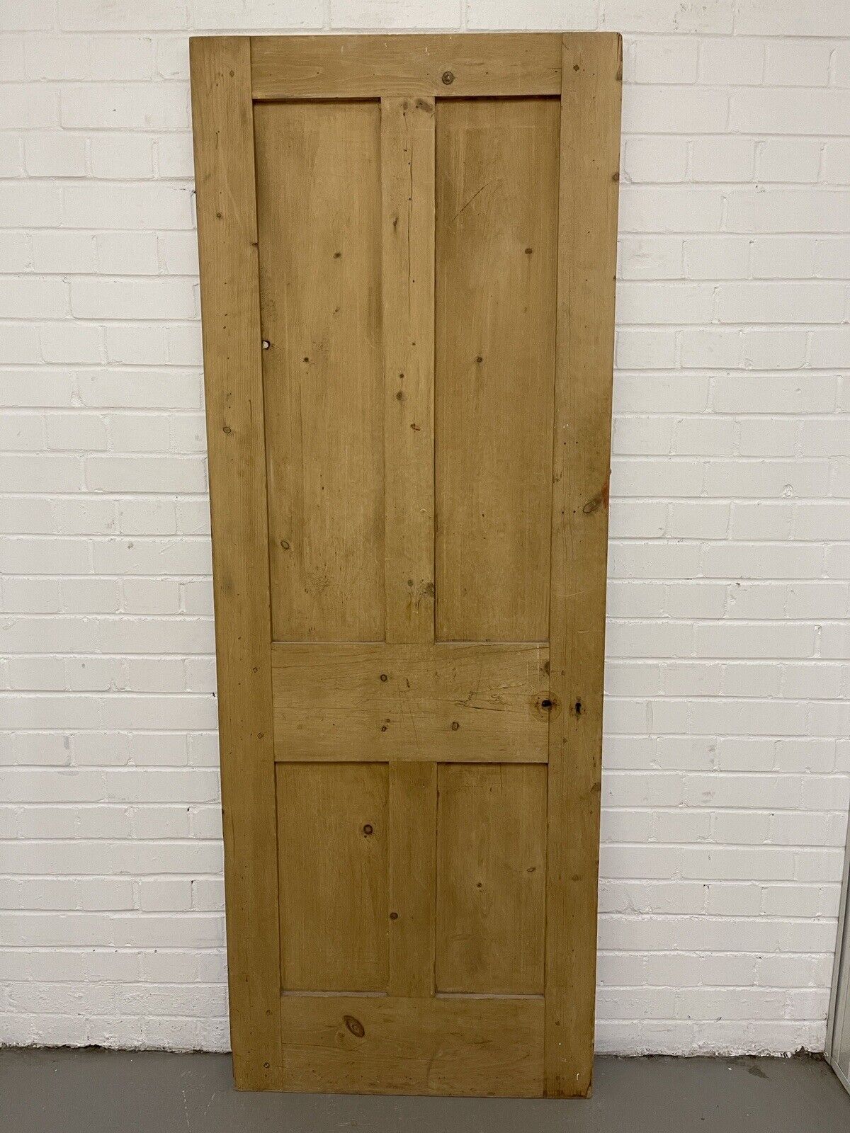 Original Vintage Reclaimed Victorian Pine Internal 4 panel Door 1908 x 708mm
