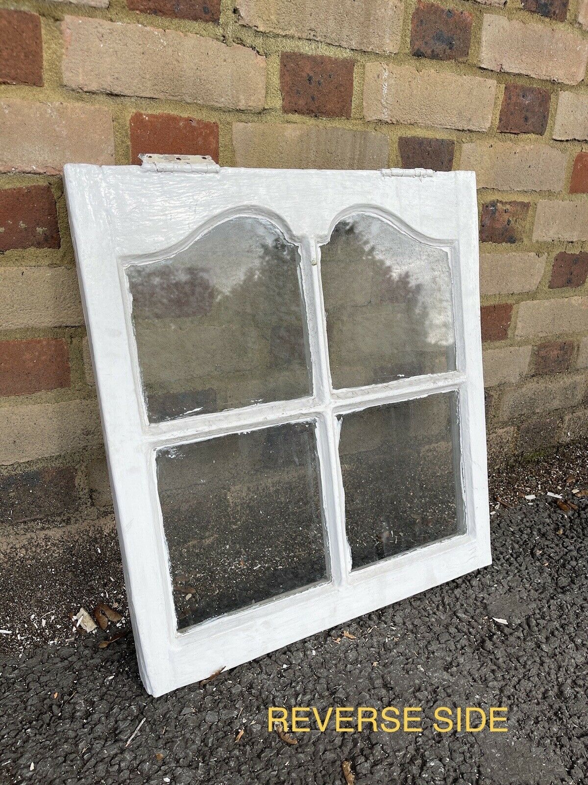 Reclaimed Old Edwardian Arch Sash Wooden Window 550 x 520mm