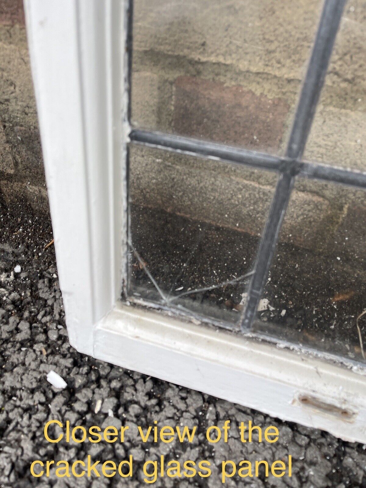 Pair Of Reclaimed Leaded Light Panel Wooden Windows