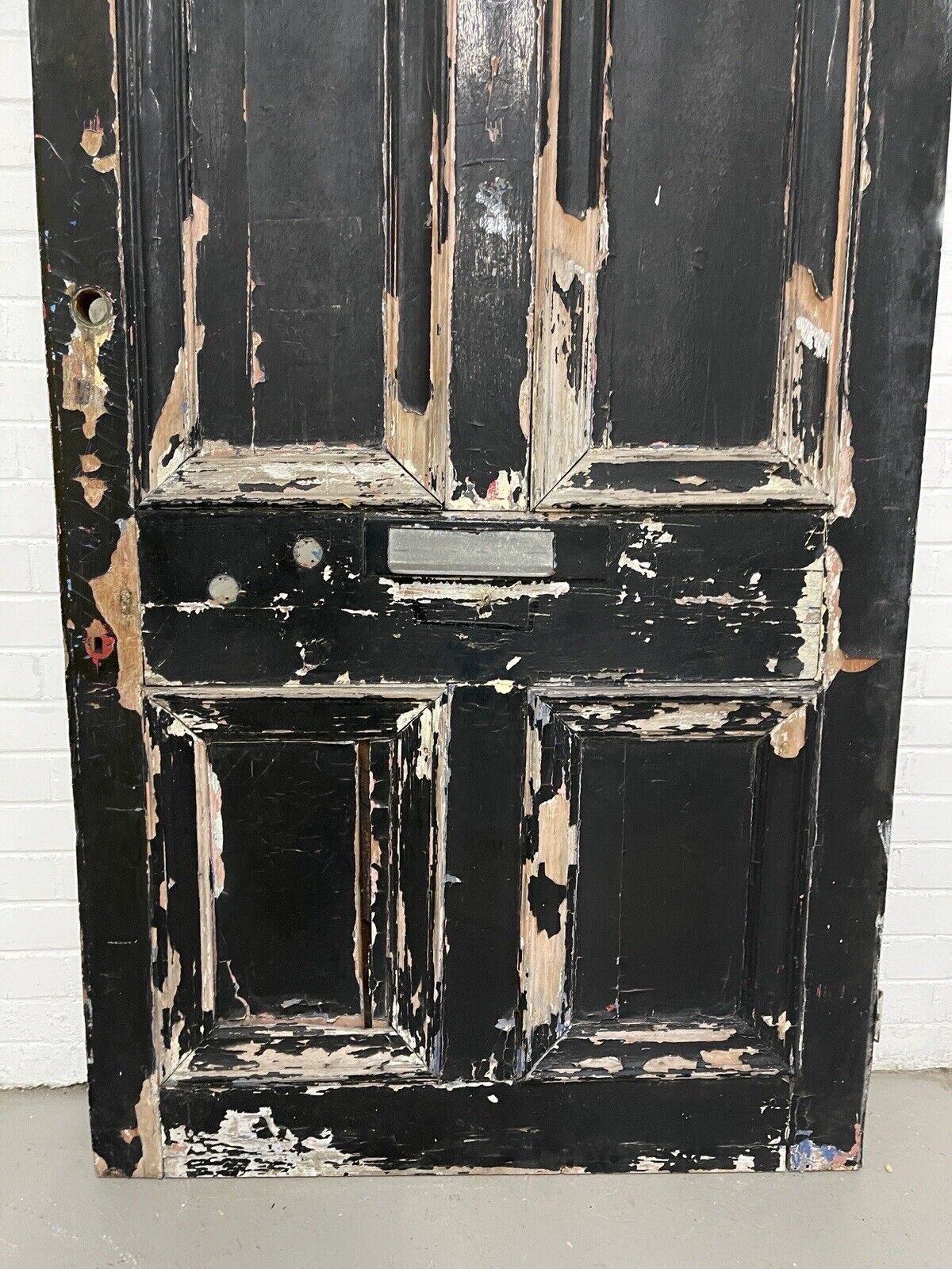 Reclaimed Old Edwardian Victorian Wooden Panel Front Door 2105 x 1060 or 1065mm