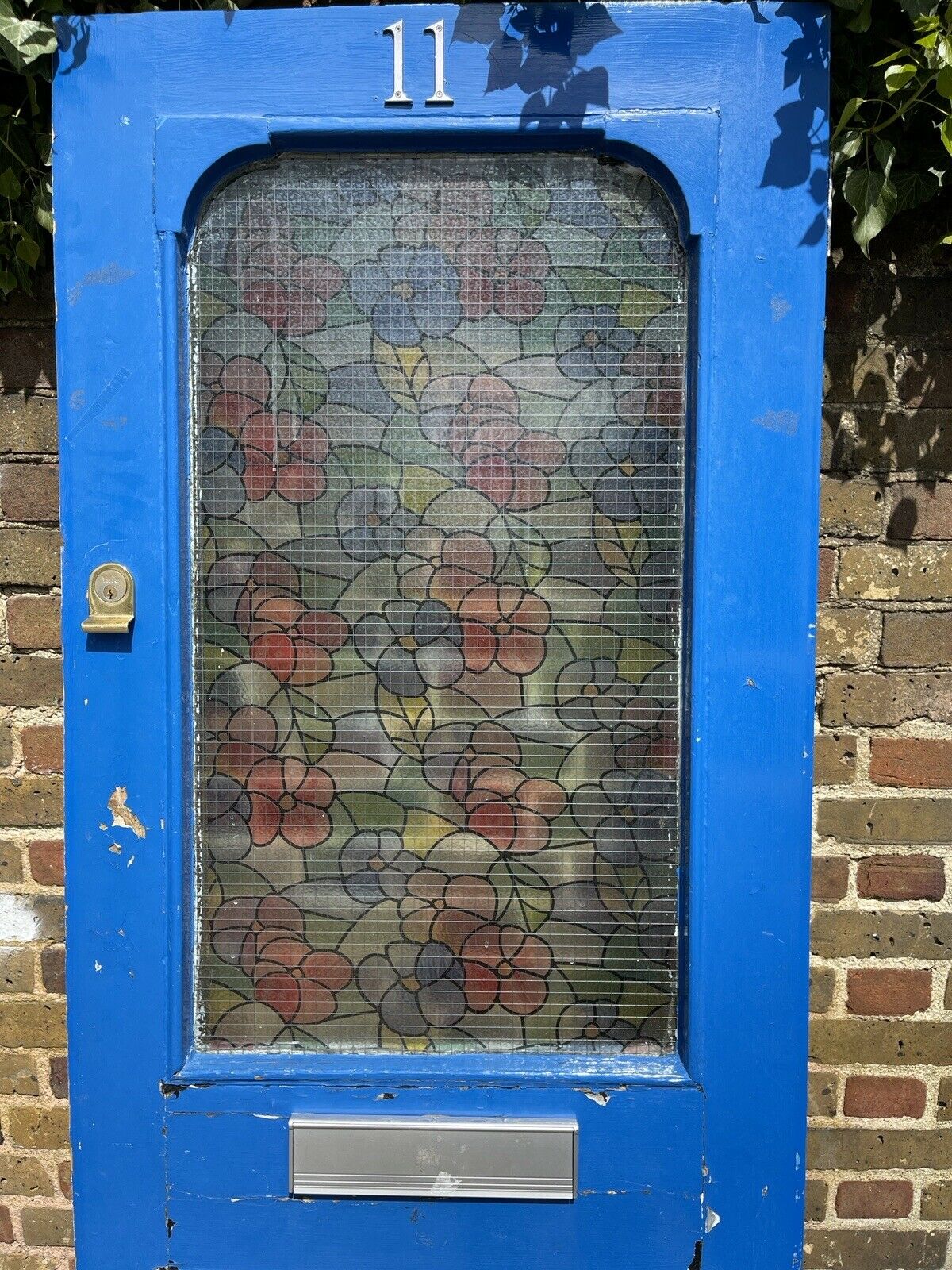 Reclaimed Old Edwardian Victorian Timber Wooden Front Door