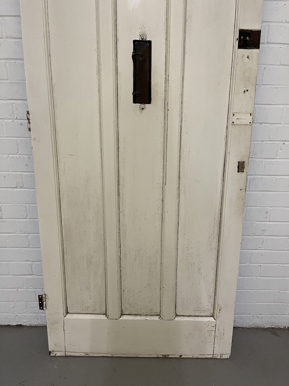 Reclaimed Victorian Edwardian Wooden Panel External Front Door 2073 x 860mm