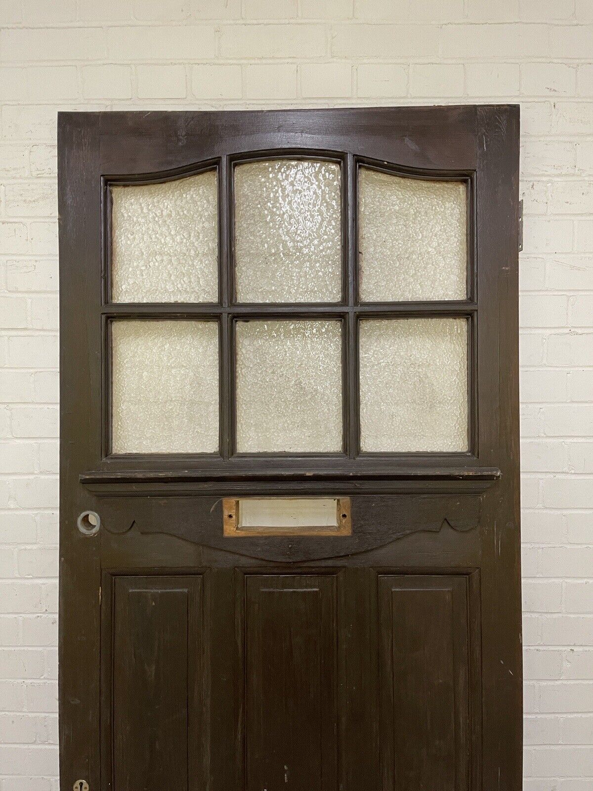 Reclaimed Victorian Edwardian Wooden Panel Front Door 2125 or 2130mm x 910mm