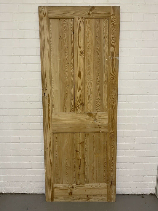 Original Vintage Reclaimed Victorian Pine Internal 4 panel Door 1970 x 755mm