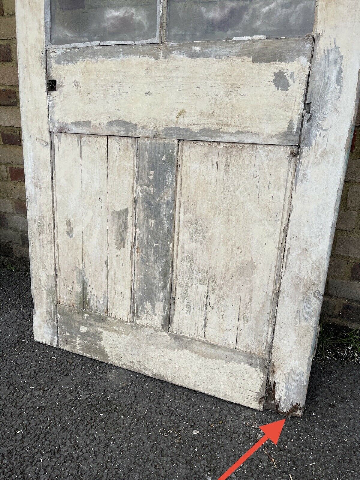 Reclaimed Old Victorian Georgian Wooden Panel Side Or Back Door 2090mm x 920mm