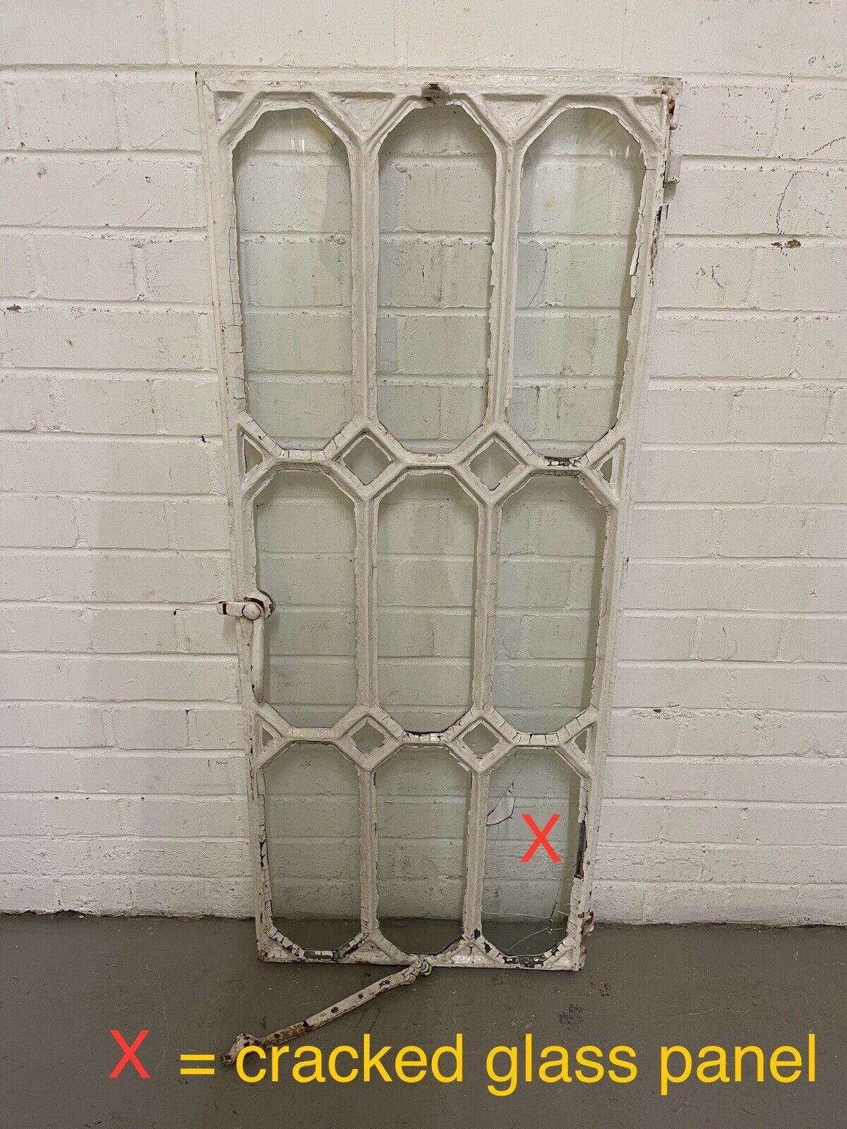 Reclaimed Art and Crafts Cast Iron Crittall Crittal Windows 1150 x 480mm