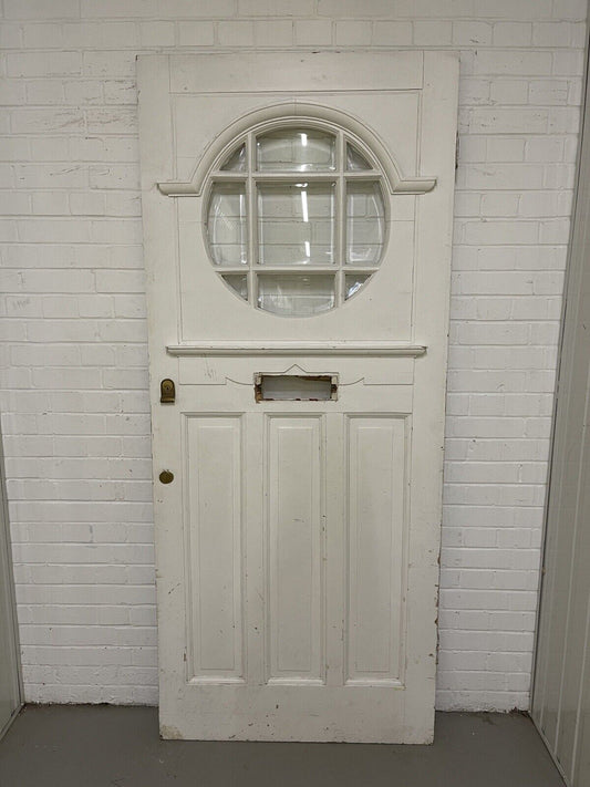 Reclaimed Old Edwardian Wooden Panel Front Door 2125 or 2130mm x 906mm