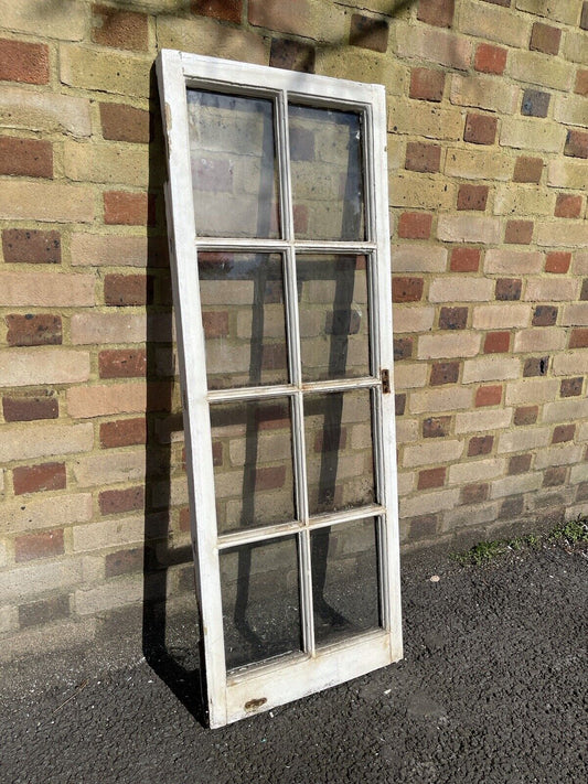 Reclaimed Old Georgian 8 Panel Wooden Window 1308 x 490mm