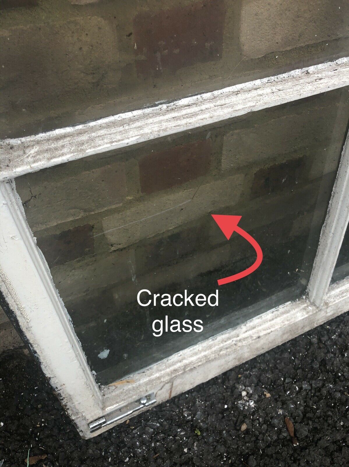 Large Reclaimed Old Georgian 6 Panel Wooden Sash Window