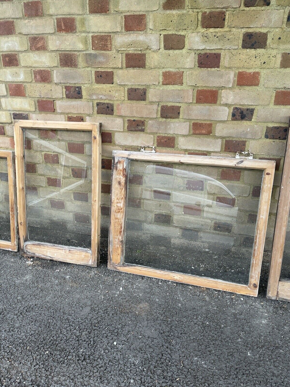 Job Lot Of Reclaimed Old Wooden Panel Windows X 6
