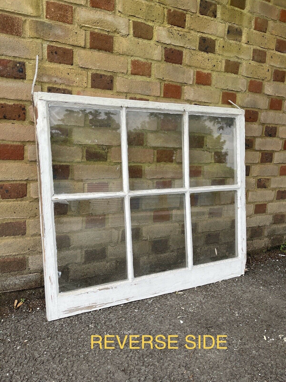 Reclaimed Old Georgian 6 Panel Wooden Window 1035 x 880mm