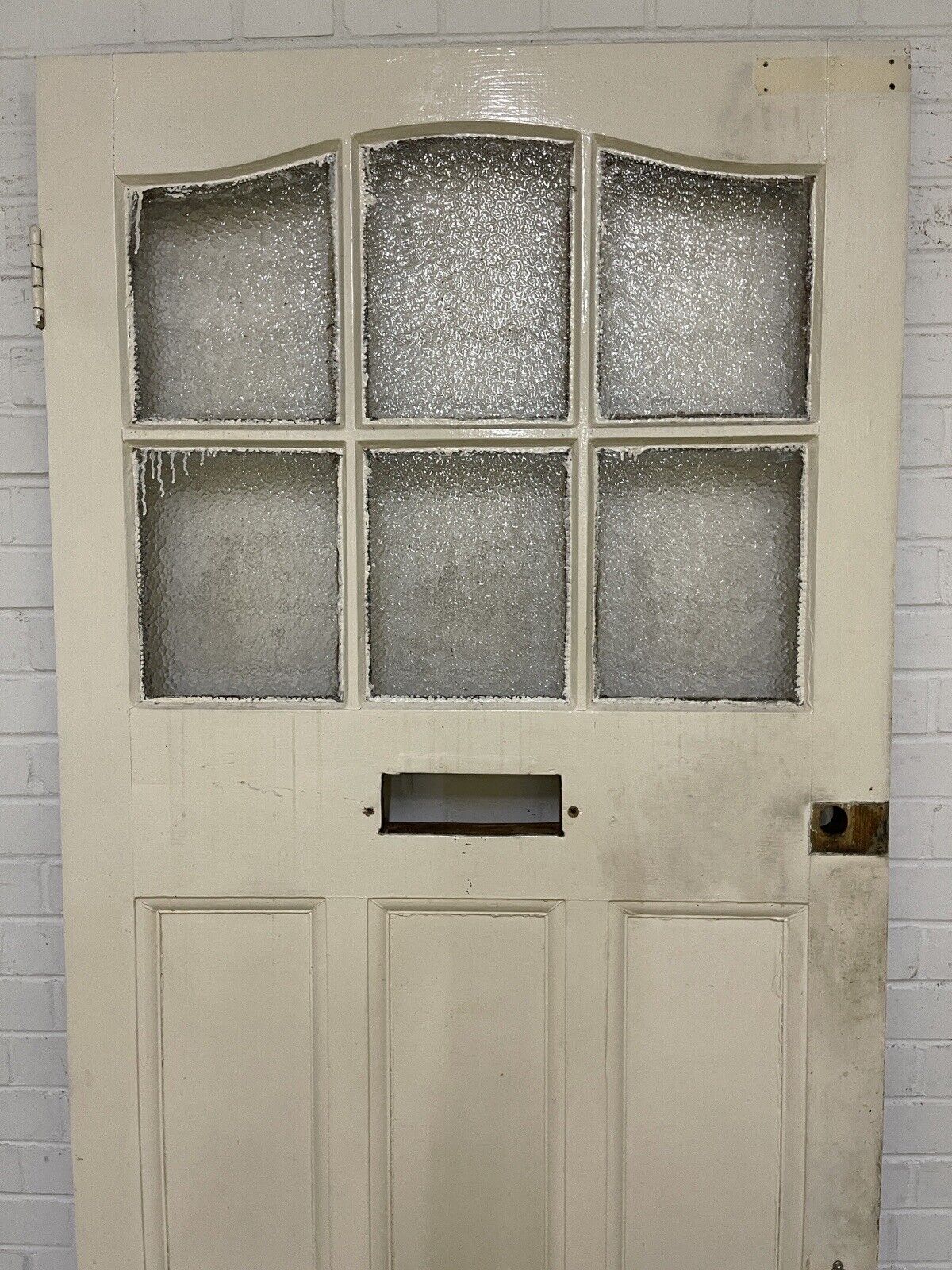 Reclaimed Victorian Edwardian Wooden Panel Front Door 2125 or 2130mm x 910mm