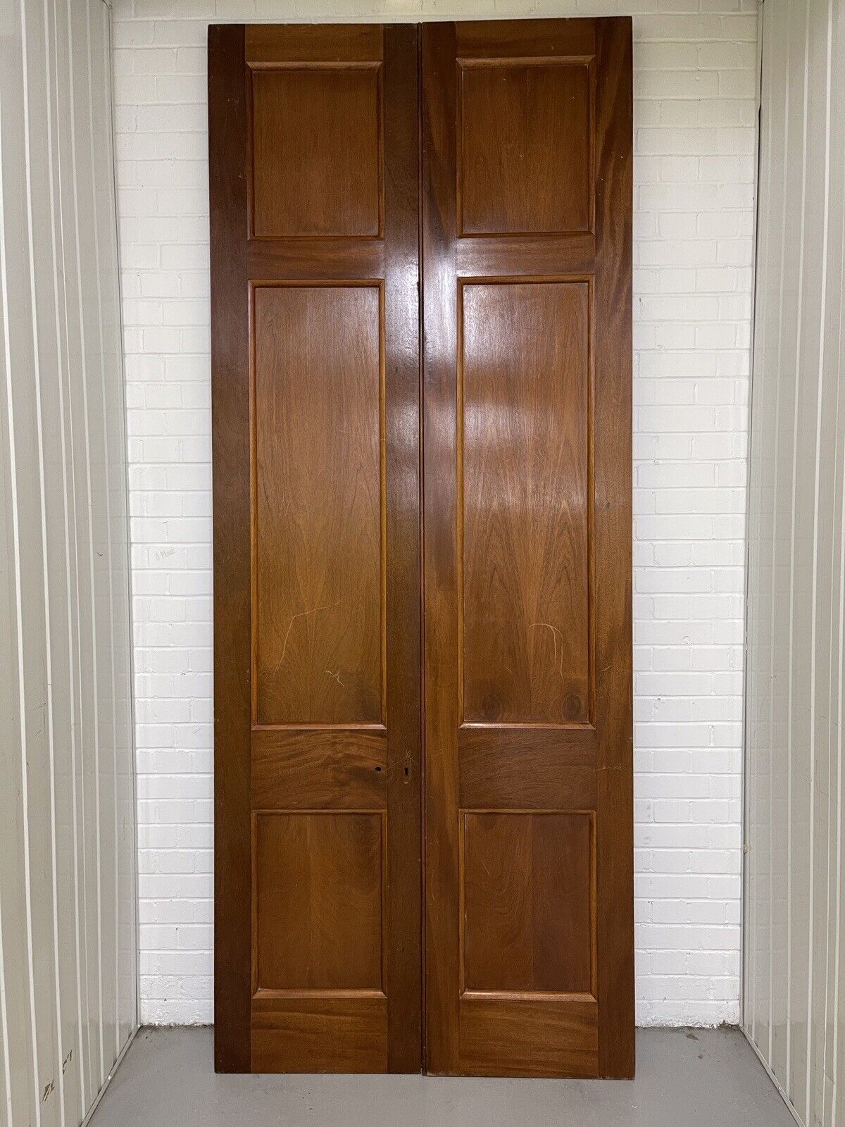 Reclaimed Large French Mahogany  Wooden Double Doors Provenance Knightsbridge
