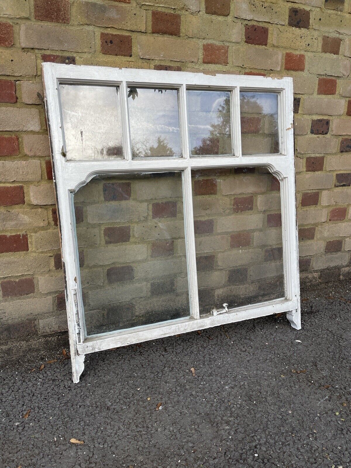 Reclaimed Old Georgian 6 Panel Wooden Window 970 x 885mm