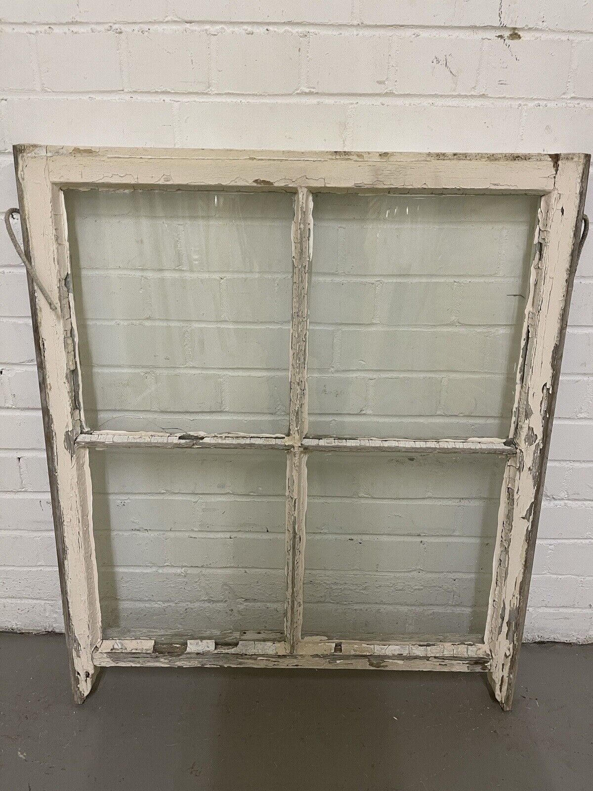 Reclaimed Old Georgian 4 Panel Wooden Window 865 x 725mm