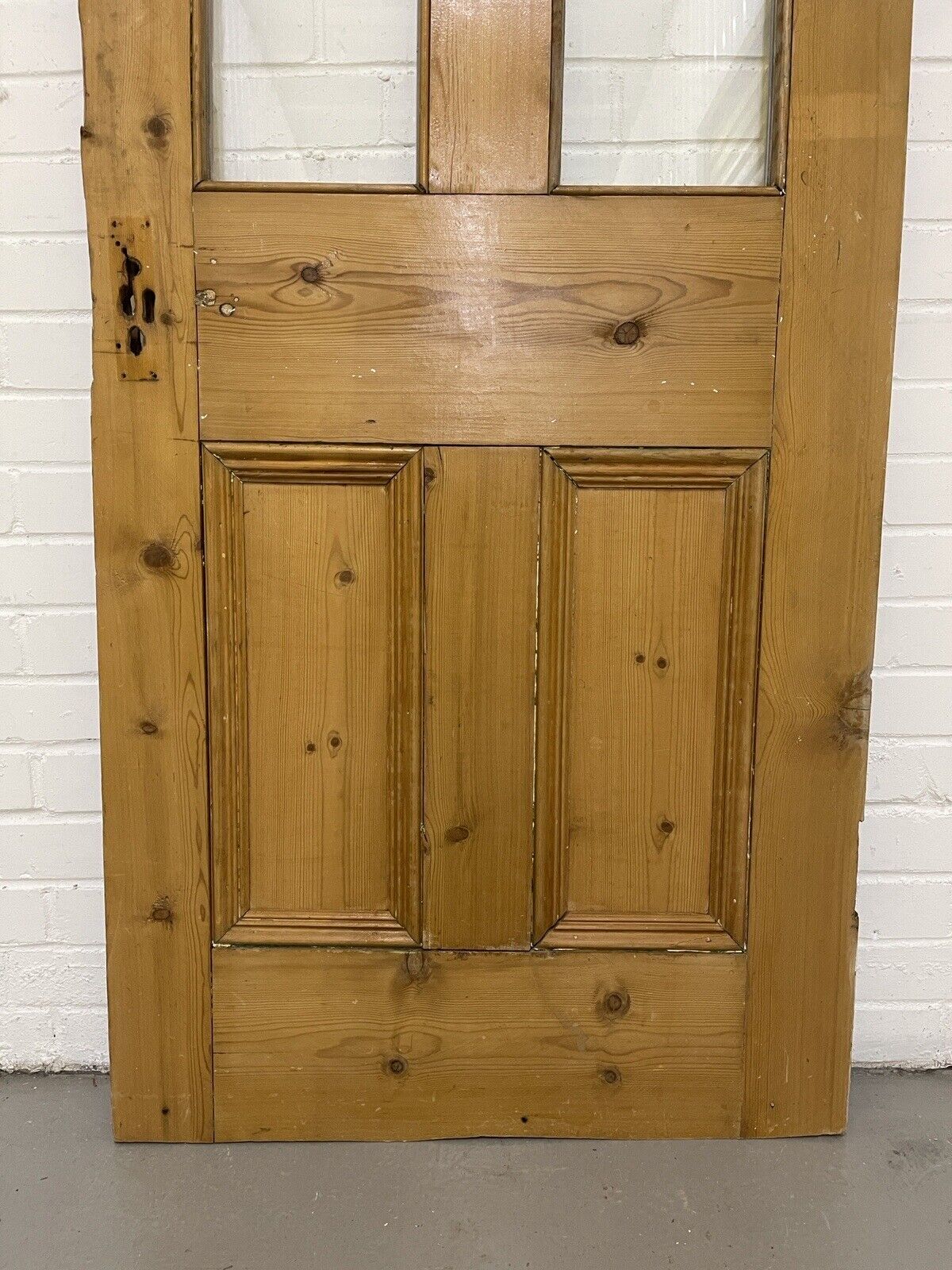 Original Vintage Reclaimed Victorian Pine Internal 4 panel Door 1940 x 760mm