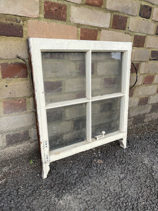 Reclaimed Old Georgian 4 Panel Wooden Sash Window 545 x 625mm