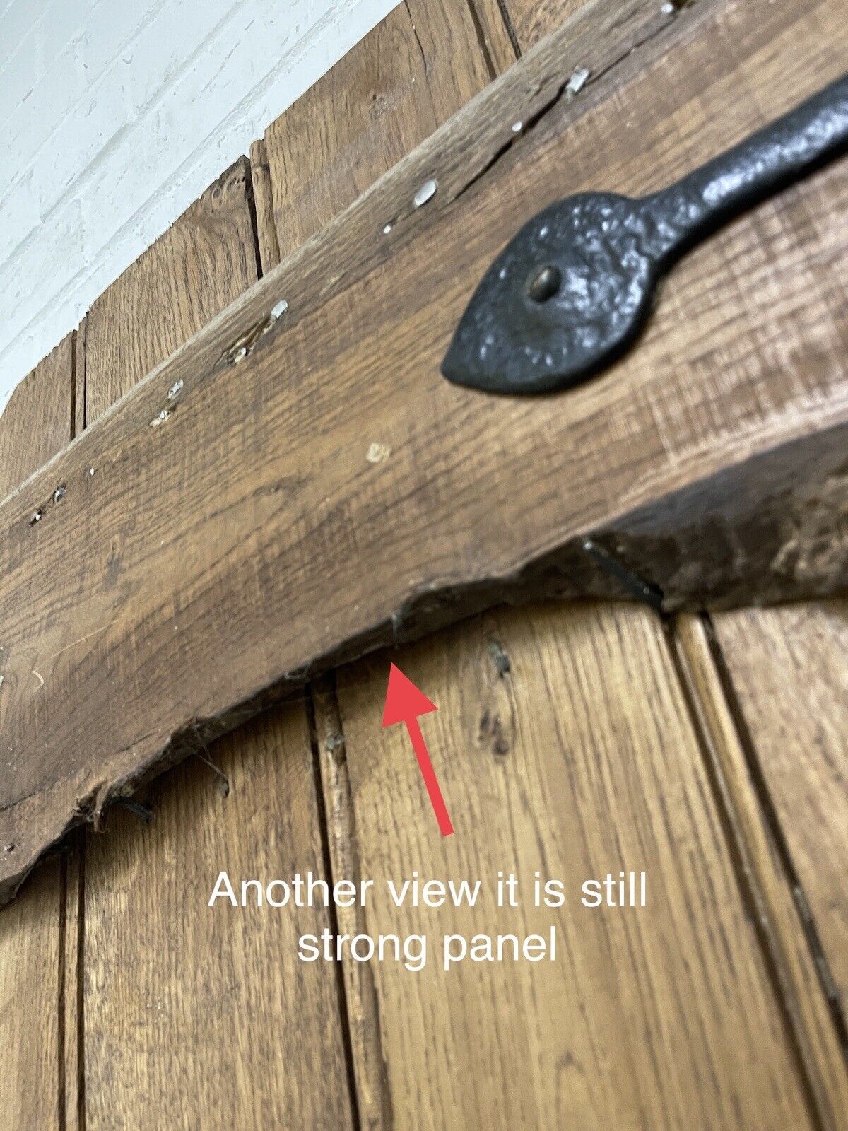 Reclaimed Oak Old Handmade Studded Ledge and Brace door 1800 or 1830 x 685 mm