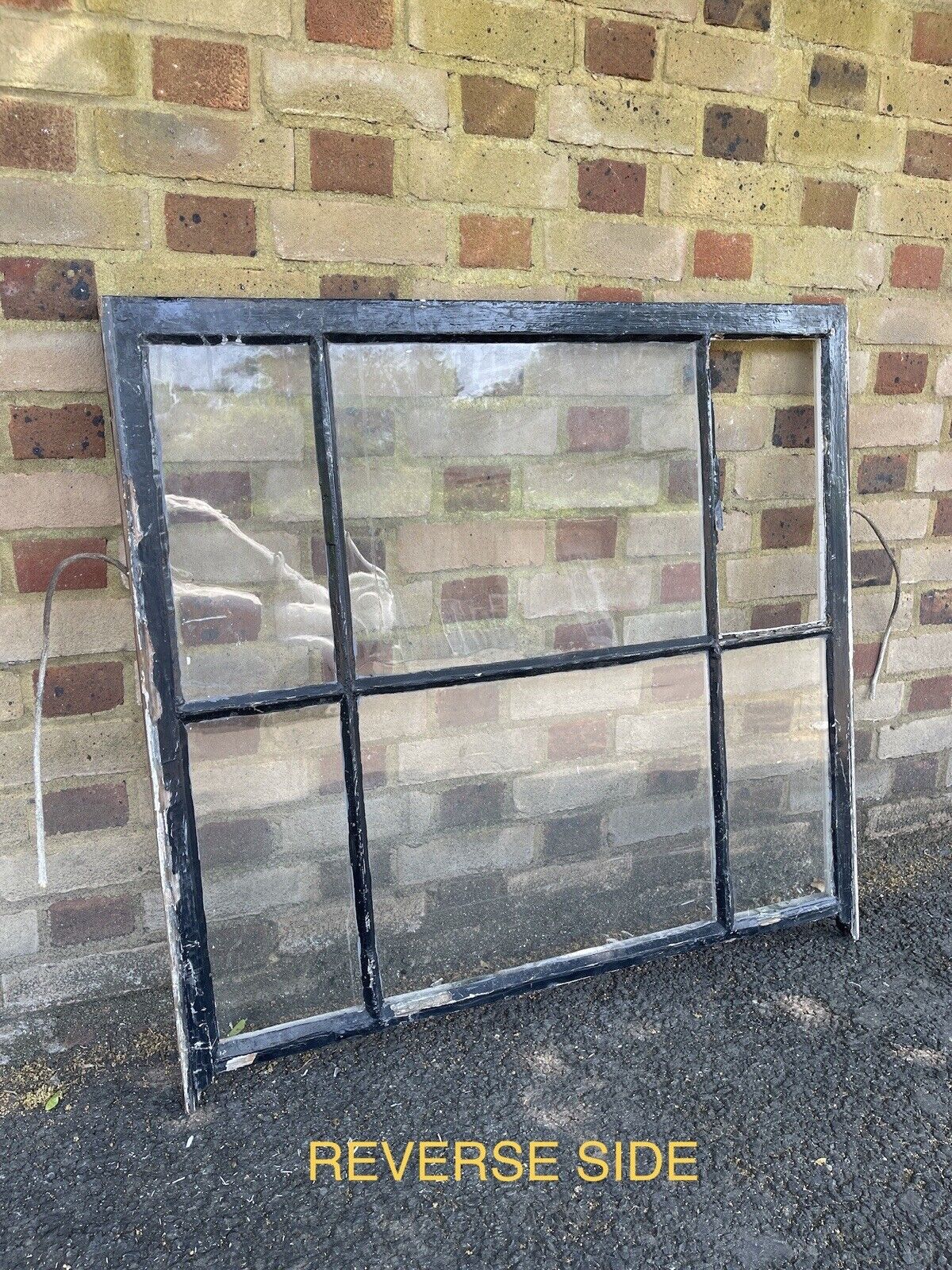 Reclaimed Old Edwardian 6 Panel Wooden Panel Sash Window 960 x 1015mm