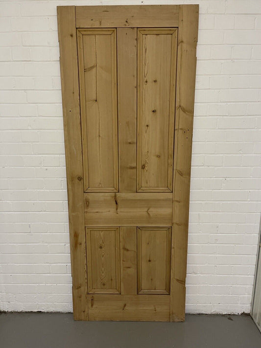 Original Vintage Reclaimed Victorian Pine Internal 4 panel Door 1965 x 770mm