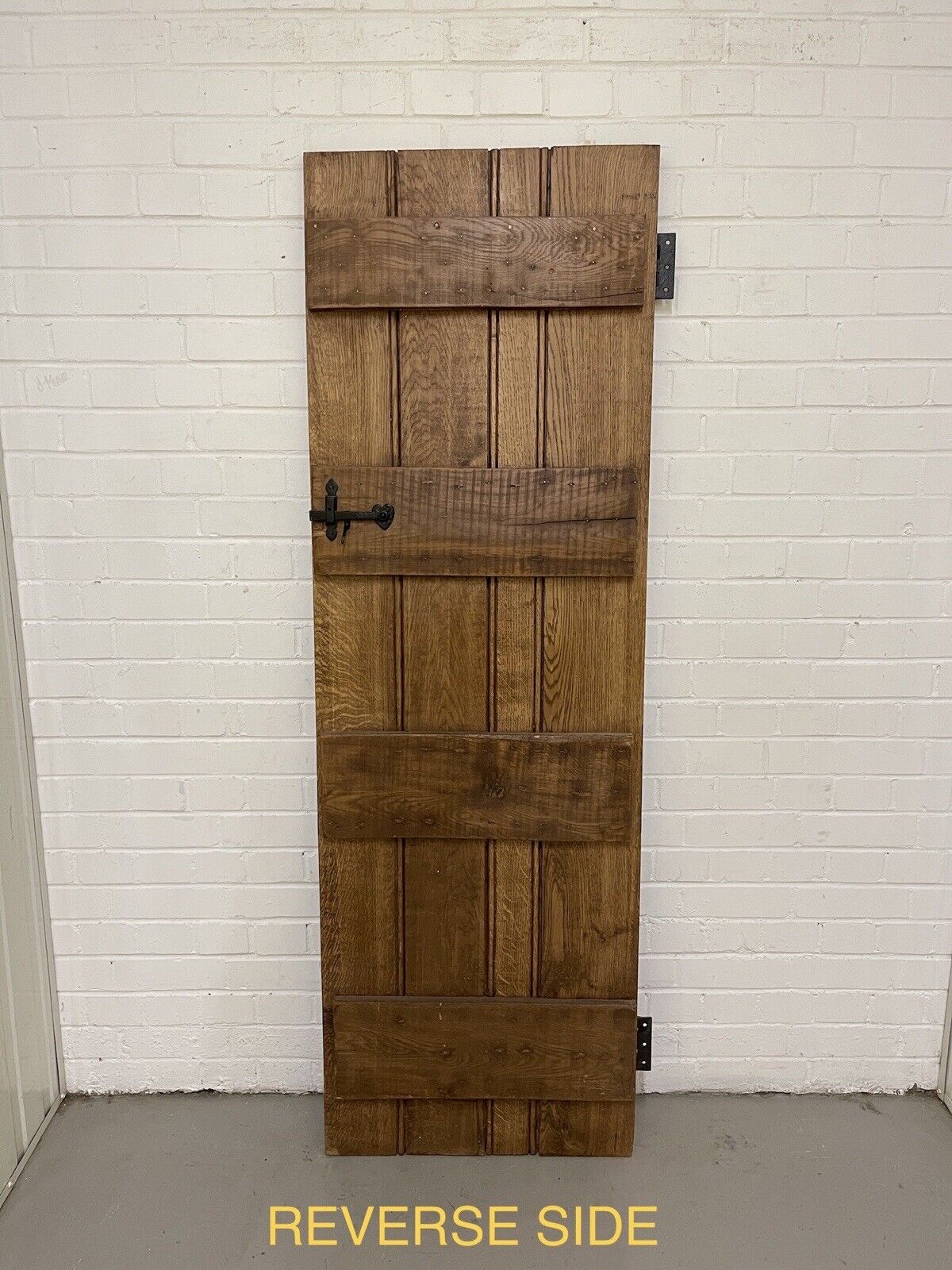 Reclaimed Oak Old Handmade Studded Ledge and Brace door 1800 x 590mm