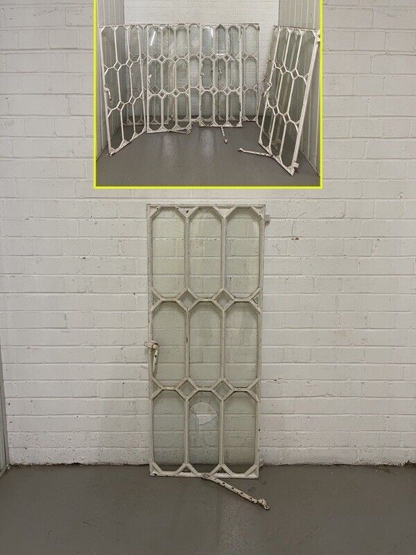 Reclaimed Art and Crafts Cast Iron Crittall Crittal Windows 1135 x 465mm