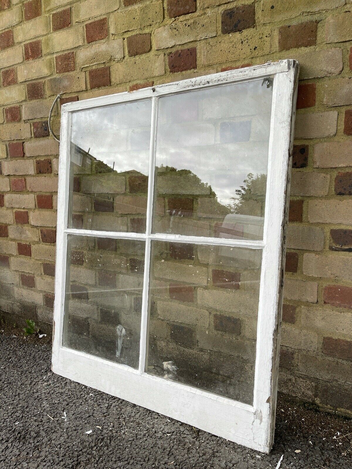 Reclaimed Old Georgian 4 Panel Wooden Window 1027 x 870mm